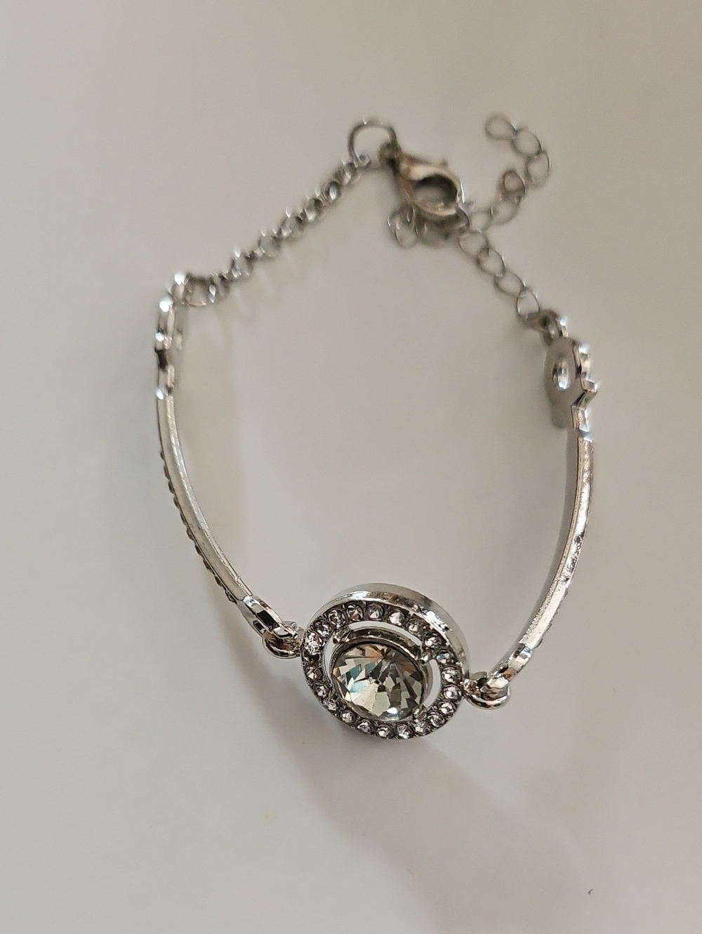 Unlisted Silver Crystal Halo Bracelet